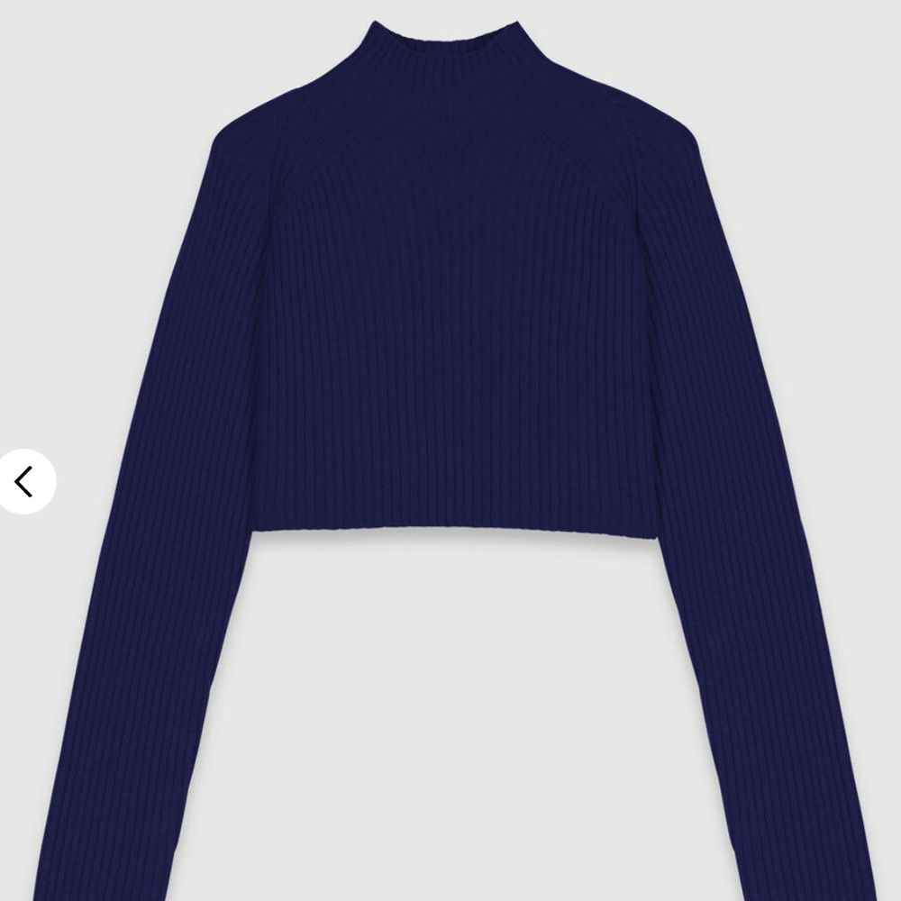 Maje NWT size 34 Crop Sweater - Picture 6 of 9